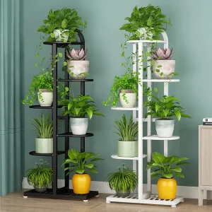 Multi layer Lightweight Durable Iron Flower Stand Shelf for Living Room Floor and Balcony Plant Display Indoor Pothos Pot