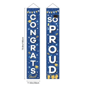 Multicolor Polyester Die Cut Pennant Modern Custom Size Wall Hanging Display Flag Banner Festivals Shopping