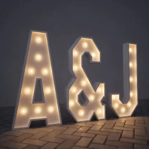 Multiple Color Temperatures Can Be Switched Freely LED Number Marquee Letter Light LED Love Letters 1200mm Wedding Signs