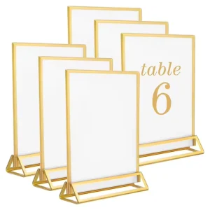 Multiple Use Strong Acrylic Sign Holder Desktop Menu Display Card Acrylic Table Number Stand