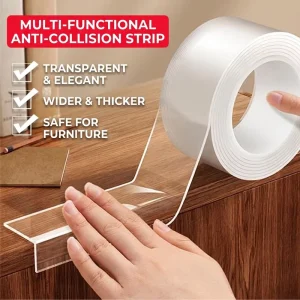 Multipurpose Anti collision Tape Single Sided PVC Waterproof Edge Protector Strip for Car Doors and Furniture Corners