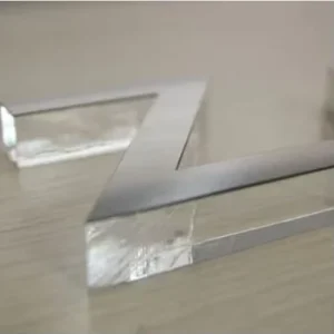 NO LED only crystal transparent acrylic letter sign