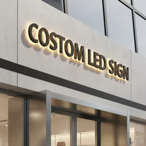 NO MOQ Individueller 3D Buchstabe Shop Signboard Signage Backlit Building Business Channel Signs LED Letter Sign