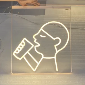 NO Visible Wire Conductive Acrylic Backing Board 3D Letters with Wireless LED Illuminated Sign for Business Logo