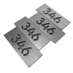 Nameplate Signs House Numbers Stainless Steel Apartment Door Plate Office Door Sign