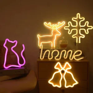 Neon Light LED 3D Word Light up Signs for Wall Decor Indoor Night Lamp with ABS Material and IP33 Rating