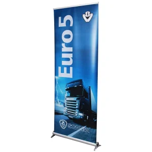 New Design Custom Aluminum Narrow Base Roll up X Banner Stand Advertising Display with Graphic
