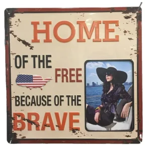 New Design Embossed Metal Tin Sign Photo Frame Tin Plate Farm Decoration Home Decoration