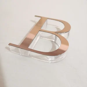 New Design Full Color 3d Crystal Letters clear Acrylic Alphabet Letter Signs