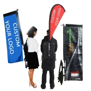 New Design High Quality Backpack Flag Banner Full Color Backpack Flag Running Backpack Flag