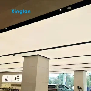 New Factories Stretch Ceiling Film Pvc Fabric Light Box Soft Film Ceiling Translucent Film
