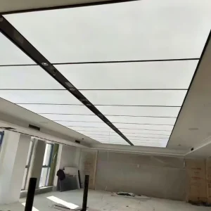 New Factories Stretch Ceiling Film Pvc Fabric Light Box Soft Film Ceiling Translucent Film