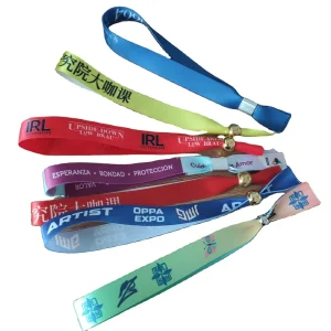 New Ideas DDJOY DDJOY20231027 Waterproof Customized Cloth Ribbon Fabric Armbands Polyester Wristbands Festivals