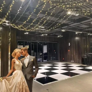 New Matte Glossy White PVC Self Adhesive Vinyl Stickers Custom Checkered Vinyl Dance Floor Wrap Wedding Decoration Decals