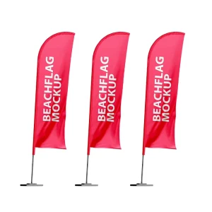 New Popular Product Polyester Roadside Garden AD Personalized Advertising Outdoor Custom Beach Feather Flags Custom Banner Stand