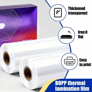 New Product Factory Made Soft Waterproof Printable Bopp Gloss Matte Thermal Laminating Film