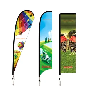 New Product Popular Polyester Roadside Beach Garden Personalized Custom Feather Flag