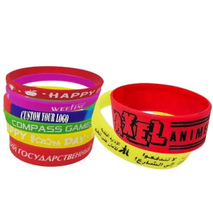 New Products Advertising Wrist Bands PVC Rubber Bracelet Silicone
