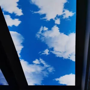 New Project Cases Factory Blue Sky Printing Ceiling Film In The Sky Stretch Ceiling Film