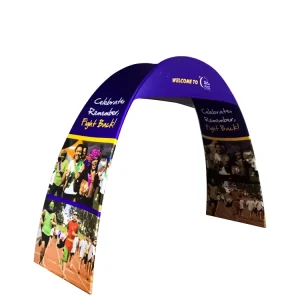 New Tradeshow Portable Flexible Custom Design Sublimation Campaign Outdoor Display Advertising Flag