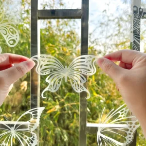No Glue Removable Custom Transparent Electrostatic Shop Car Window Decorative Static Cling Sticker