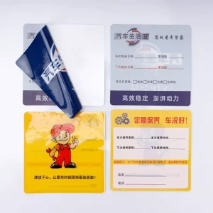 No Glue Static Cling Auto Service Due Label Custom Car Windshield Reusable PVC Electrostatic Stickers for Auto
