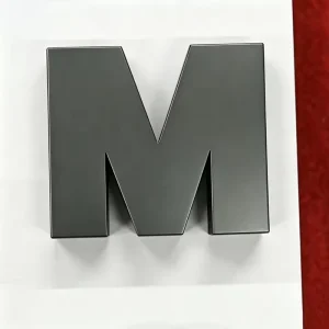 Non Illuminated Gold 3D Stainless Steel Channel Letters IP65 Waterproof Custom Wall Logo Sign for Advertising Mall Park