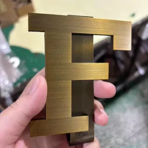 Non Illuminated Letter Laser Cut 3D Wall Logo For Business Sign Non Illuminated Metal Letter Signs For Indoor