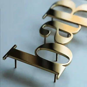 Non Illuminated Metal Logo Office Interior Wall 3D Letters Stainless Steel Outdoor Sign Custom 3d Logo Metal Letters Solid