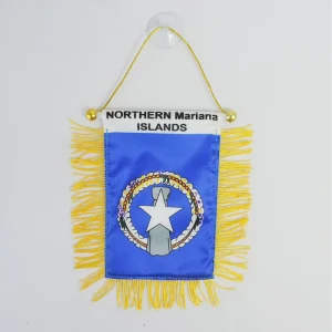Northern Mariana Islands Mini Banner 6” X 4” Northern Mariana Islander Pennant 4×6 Inch Suction Cup Promotional Flags Banners