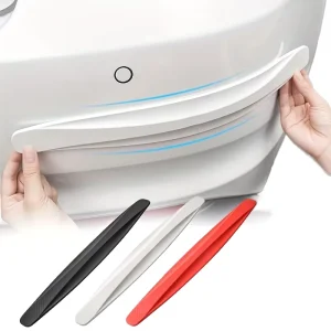 ODEC 2PC Universal Silicone Anti Collision Protector Car Front Rear Corner Bumper Strip 1. Mil Thick Decorative