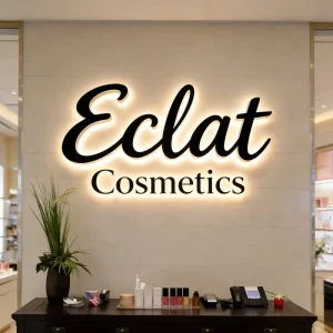 OEM 3D Backlit Metal Letter Custom Logo Illuminated Sign Led Light Letter Stainless Steel Letter Signage for Advertising Display