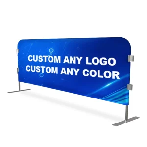 OEM Advertising Polyester Mesh Banner Custom Printed Outdoor Barricade Covers for Road Safety Construction Events