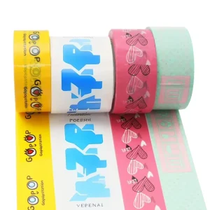 OEM Cellotape Customized Custom Adhesive BOPP Logo Printed Packing Tape Roll for Shipping Carton Box Sealing Moving Packaging