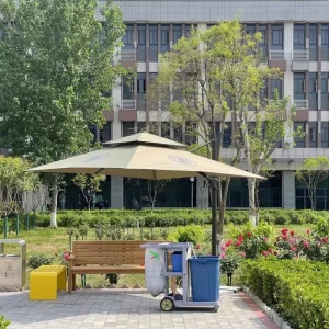 OEM Custom Aluminum Cantilever Umbrella 360 Degree Rotating Offset Parasol Bulk Supply