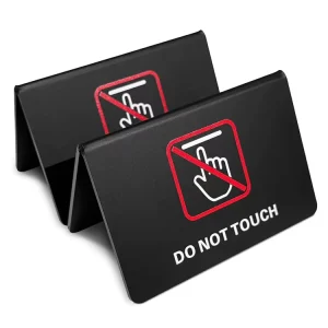 OEM Custom Table Tent Sign Holder PVC Plastic Table Tent Cards for Restaurant Hotel Office Reserved Table Display Stand