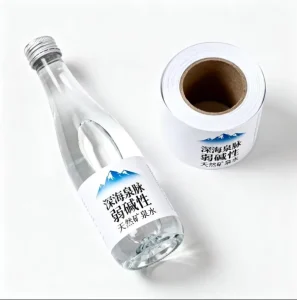 OEM Custom Transparent Vinyl Logo Plastic Water Bottle Sticker Labels Waterproof PVC Beverage Adhesive Sticker