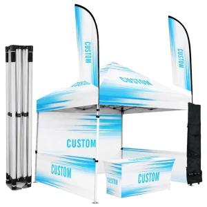 OEM Customized Canopy Popup Canopy Tent 3x3m 600D Oxford Fabric Aluminium Frame Tents for Events Table Cover Supplier