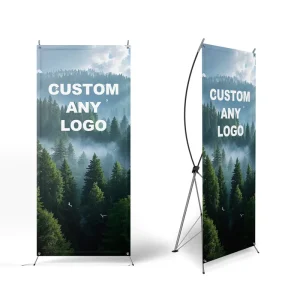 OEM Design Printed Waterproof Outdoor Indoor Advertising Custom PVC X Banner Stand 80x180cm for Sport Event Campaign Trade Show