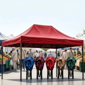 OEM Factory Pop Outdoor Sports Market Tent Anti-Wind Waterproof Custom Full Print Heavy Duty All Seasons Street Promotion Canopy