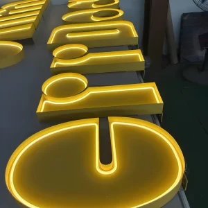OEM ODM 3D Logo Sign LED Channel Letters for Outdoor Building Store Front Metal Display with 2 Year Warranty