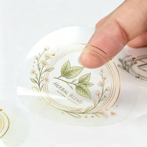 OEM ODM Clear Die Cut Sticker Sheet Waterproof Label for Beverage Can