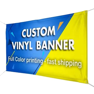 OEM ODM Custom Advertisement Banner Hand Waving Country Flag Custom Outdoor Party Banner