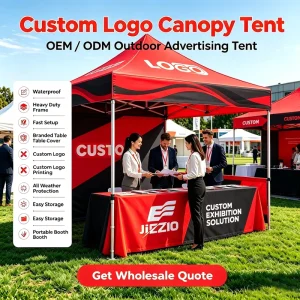 OEM ODM Custom Printed Pop up Canopy 10x10ft Commercial Waterproof Advertising Tent for Trade Show Events