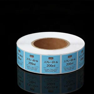 OEM ODM Custom Waterproof Reusable Durable Full Color Rolled Paper Self Adhesive Labels Stickers Custom Logo 500 Pcs
