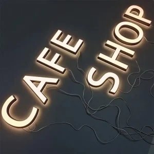 OEM ODM High Quality Custom Made Durable 3D Acrylic LED Backlit Illuminated Outdoor Advertising Sign Letters