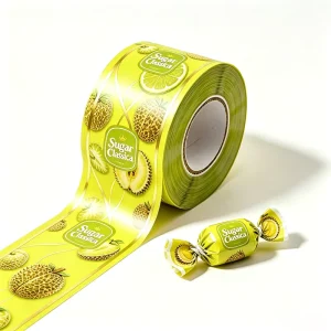 OEM ODM Printing Factory Flexible Polyester Food Packaging Film Recyclable Mono PET Twist Film Roll for Fruity Candy Package