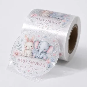 OEM ODM Strong Transparent Sticker Roll Waterproof Label for Ice Pack