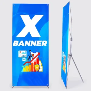 OEM ODM Waterproof Aluminum Advertising Display Banner X Banner Stand with Customizable Sizes 60*160 80*180CM