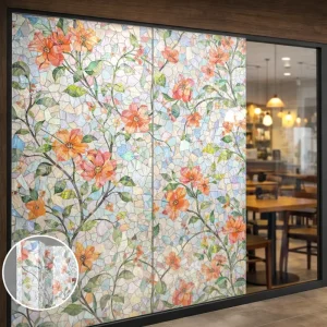 OEM Printed Frosted Window Film for Storefront Glass Decoration and Privacy